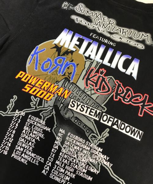 バンドTシャツ（バンドTシャツ）バンドTシャツ (バンドTシャツ) 00s METALICA(メタリカ) バンドTシャツ ブラック サイズ:Lの古着・服飾アイテム