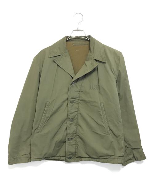 VINTAGE MILITARY（ヴィンテージ ミリタリー）VINTAGE MILITARY (ヴィンテージ ミリタリー) U'S NAVY N-4デッキジャケット カーキ サイズ:表記なしの古着・服飾アイテム