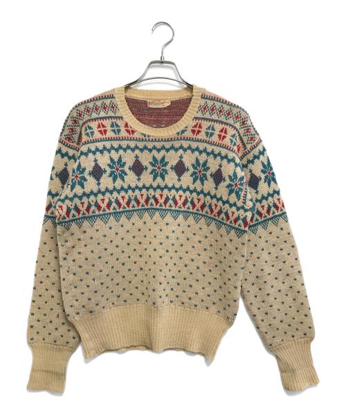 JANTZEN（ジャンセン）JANTZEN (ジャンセン) ニット ベージュ サイズ:42の古着・服飾アイテム