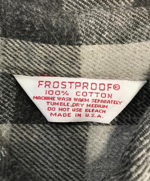 FROSTPROOF（フロントプルーフ）FROSTPROOF (フロントプルーフ) ネルシャツ ブラック サイズ:Mの古着・服飾アイテム