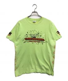 キャラクターTシャツ（キャラクターTシャツ）の古着「キャラクターTシャツ」｜黄緑
