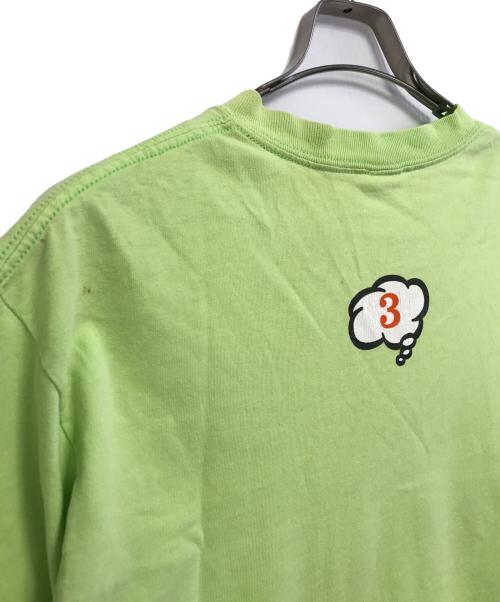 キャラクターTシャツ（キャラクターTシャツ）キャラクターTシャツ (キャラクターTシャツ) キャラクターTシャツ 黄緑 サイズ:Lの古着・服飾アイテム
