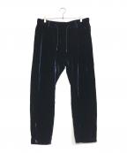 EMPORIO ARMANIエンポリオアルマーニ）の古着「ベロアパンツ」｜ネイビー