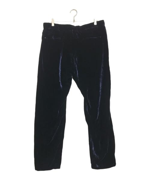 EMPORIO ARMANI（エンポリオアルマーニ）EMPORIO ARMANI (エンポリオアルマーニ) ベロアパンツ ネイビー サイズ:52の古着・服飾アイテム