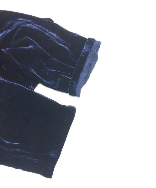 EMPORIO ARMANI（エンポリオアルマーニ）EMPORIO ARMANI (エンポリオアルマーニ) ベロアパンツ ネイビー サイズ:52の古着・服飾アイテム