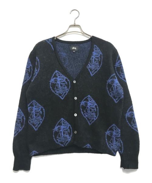 stussy（ステューシー）stussy (ステューシー) mohair mask cardigan ブラック サイズ:Sの古着・服飾アイテム