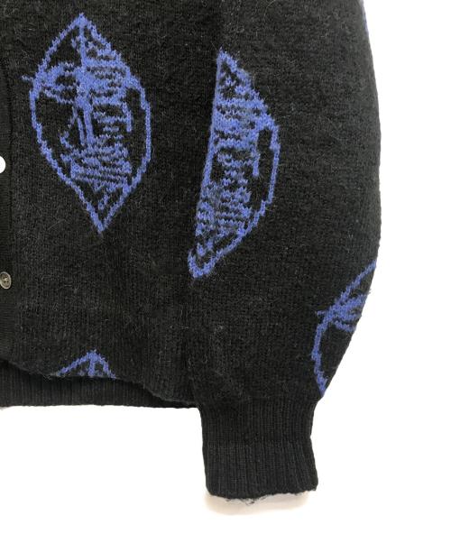stussy（ステューシー）stussy (ステューシー) mohair mask cardigan ブラック サイズ:Sの古着・服飾アイテム