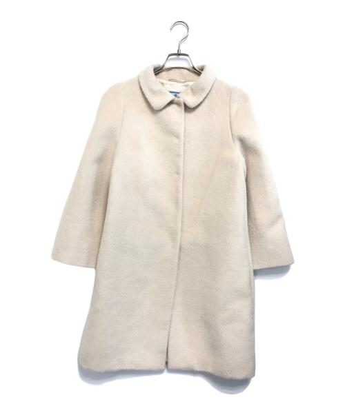 PRADA（プラダ）PRADA (プラダ) ウールロングコート アイボリー サイズ:36の古着・服飾アイテム