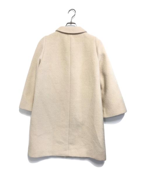 PRADA（プラダ）PRADA (プラダ) ウールロングコート アイボリー サイズ:36の古着・服飾アイテム