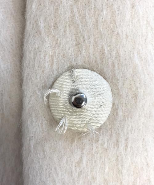 PRADA（プラダ）PRADA (プラダ) ウールロングコート アイボリー サイズ:36の古着・服飾アイテム