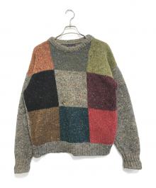 LAND'S END（ランズエンド）の古着「マルチカラーニット」｜ブラウン
