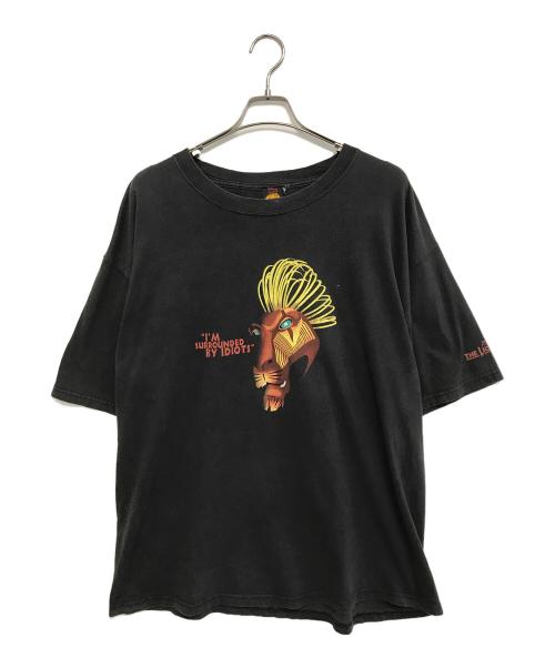 DISNEY（ディズニー）DISNEY (ディズニー) アニメTシャツ ブラック サイズ:XLの古着・服飾アイテム