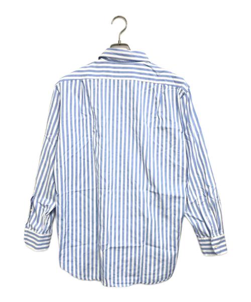 RALPH LAUREN Purple Label（ラルフ ローレン パープル レーベル）RALPH LAUREN Purple Label (ラルフ ローレン パープル レーベル) ストライプシャツ ブルー サイズ:Lの古着・服飾アイテム