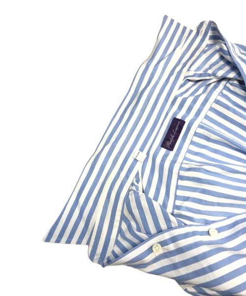 RALPH LAUREN Purple Label（ラルフ ローレン パープル レーベル）RALPH LAUREN Purple Label (ラルフ ローレン パープル レーベル) ストライプシャツ ブルー サイズ:Lの古着・服飾アイテム