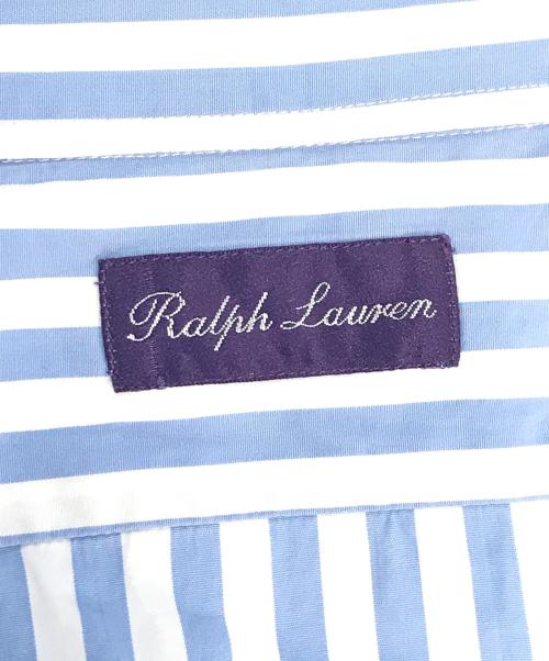 RALPH LAUREN Purple Label（ラルフ ローレン パープル レーベル）RALPH LAUREN Purple Label (ラルフ ローレン パープル レーベル) ストライプシャツ ブルー サイズ:Lの古着・服飾アイテム