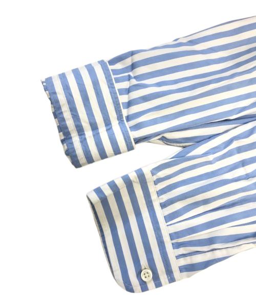RALPH LAUREN Purple Label（ラルフ ローレン パープル レーベル）RALPH LAUREN Purple Label (ラルフ ローレン パープル レーベル) ストライプシャツ ブルー サイズ:Lの古着・服飾アイテム