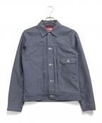 JUNYA WATANABE COMME des GARCONS×LEVI'S(ジュンヤワタナベ コムデギャルソン×リーバイス）の古着「エルボーパッチトラッカージャケット」｜ブルー
