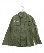 VINTAGE MILITARYヴィンテージ ミリタリー）の古着「US ARMY M-47 HBT JACKET」｜オリーブ