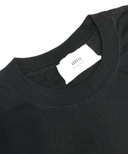 AMIPARIS（アミパリス）AMIPARIS (アミパリス) 刺繍ロゴTシャツ ブラック サイズ:Sの古着・服飾アイテム