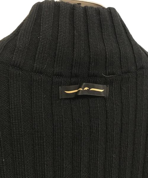 ARMANI JEANS（アルマーニジーンズ）ARMANI JEANS (アルマーニジーンズ) ドライバーズニット ブラック サイズ:Sの古着・服飾アイテム