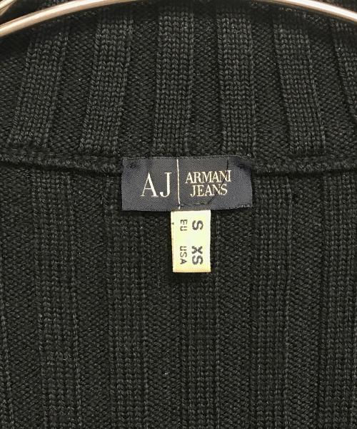 ARMANI JEANS（アルマーニジーンズ）ARMANI JEANS (アルマーニジーンズ) ドライバーズニット ブラック サイズ:Sの古着・服飾アイテム