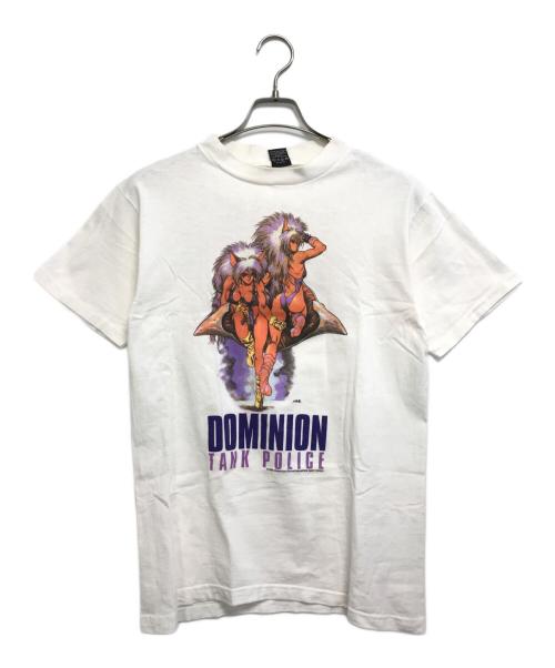 アニメーションTシャツ（アニメーションTシャツ）アニメーションTシャツ (アニメーションTシャツ) 90s DOMINION(ドミニオン) アニメTシャツ ホワイト サイズ:Mの古着・服飾アイテム