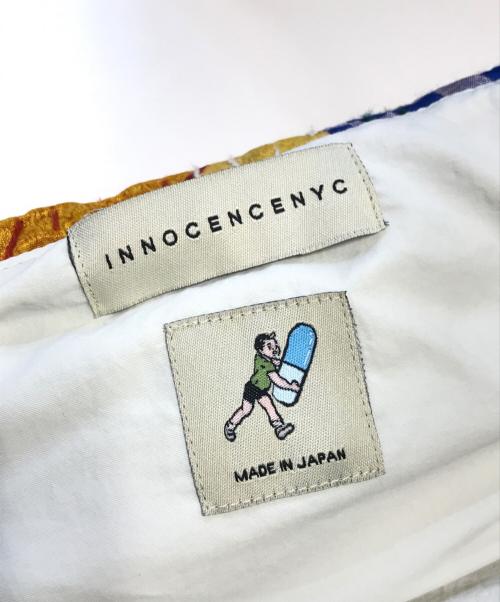 INNOCENCE NYC（イノセンス ニューヨーク）INNOCENCE NYC (イノセンス ニューヨーク) パッチワーク中綿ベスト マルチカラー サイズ:XLの古着・服飾アイテム