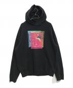 Maison Margielaメゾンマルジェラ）の古着「カメオプリントプルオーバーパーカー」｜ブラック