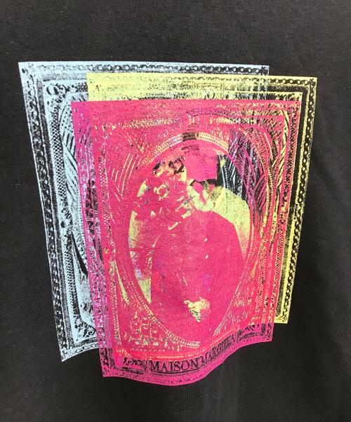 Maison Margiela（メゾンマルジェラ）Maison Margiela (メゾンマルジェラ) カメオプリントプルオーバーパーカー ブラック サイズ:46の古着・服飾アイテム