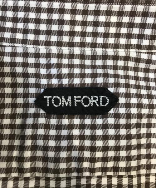 TOM FORD（トムフォード）TOM FORD (トムフォード) チェックシャツ グリーン サイズ:42の古着・服飾アイテム