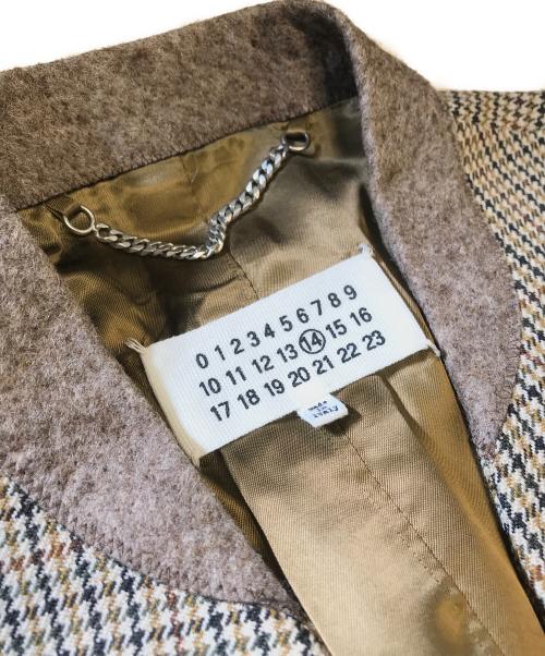 Maison Margiela（メゾンマルジェラ）Maison Margiela (メゾンマルジェラ) ノーカラーコート ベージュ サイズ:46の古着・服飾アイテム