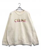 CELINEセリーヌ）の古着「ロゴニット」｜ベージュ