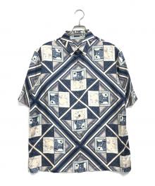 Christian Dior（クリスチャン ディオール）の古着「総柄シャツ」｜ブルー