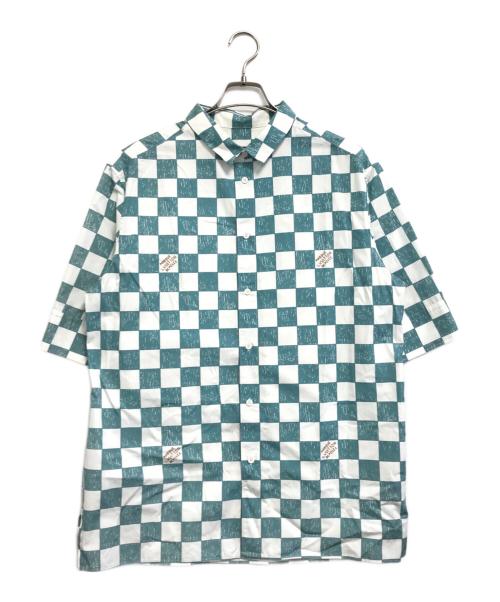 LOUIS VUITTON（ルイ ヴィトン）LOUIS VUITTON (ルイ ヴィトン) ダミエ柄半袖シャツ スカイブルー サイズ:XLの古着・服飾アイテム