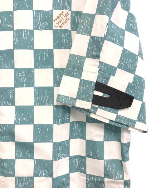 LOUIS VUITTON（ルイ ヴィトン）LOUIS VUITTON (ルイ ヴィトン) ダミエ柄半袖シャツ スカイブルー サイズ:XLの古着・服飾アイテム