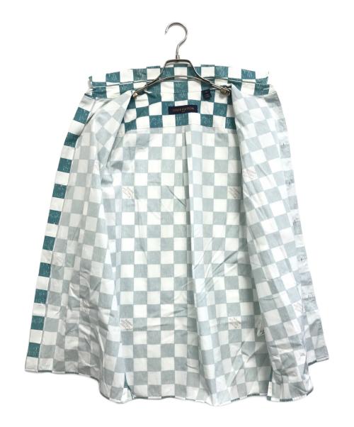 LOUIS VUITTON（ルイ ヴィトン）LOUIS VUITTON (ルイ ヴィトン) ダミエ柄半袖シャツ スカイブルー サイズ:XLの古着・服飾アイテム
