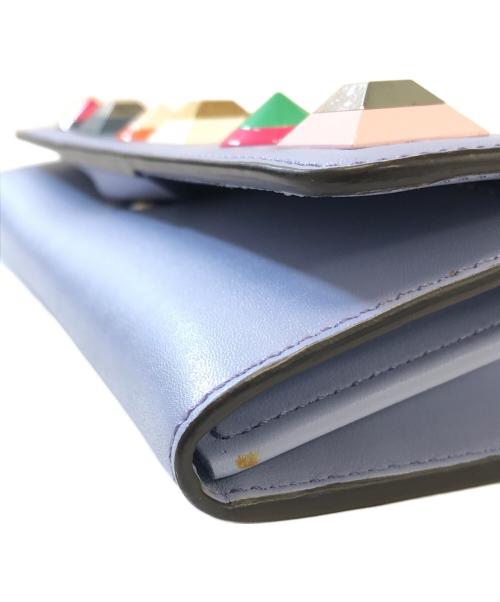 FENDI（フェンディ）FENDI (フェンディ) チェーンショルダーウォレットバッグ ブルーの古着・服飾アイテム