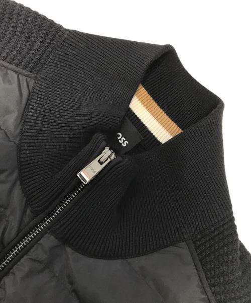 HUGO BOSS（ヒューゴ ボス）HUGO BOSS (ヒューゴ ボス) 中綿切替ベスト ブラック サイズ:Lの古着・服飾アイテム