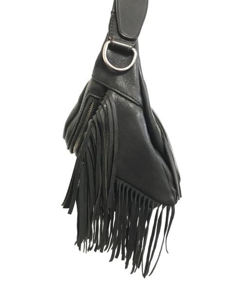 DSQUARED2（ディースクエアード）DSQUARED2 (ディースクエアード) フリンジショルダーバッグ ブラックの古着・服飾アイテム
