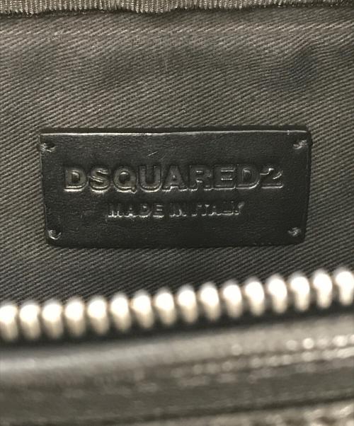 DSQUARED2（ディースクエアード）DSQUARED2 (ディースクエアード) フリンジショルダーバッグ ブラックの古着・服飾アイテム