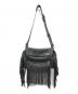 DSQUARED2 (ディースクエアード) フリンジショルダーバッグ ブラック：20000円