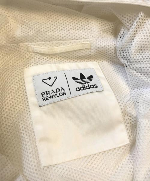 PRADA（プラダ）PRADA (プラダ) adidas (アディダス) フーデッドジャケット ホワイト サイズ:52の古着・服飾アイテム