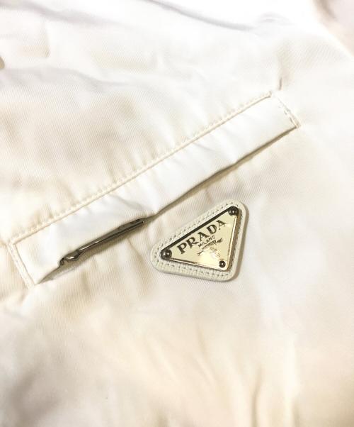 PRADA（プラダ）PRADA (プラダ) adidas (アディダス) フーデッドジャケット ホワイト サイズ:52の古着・服飾アイテム