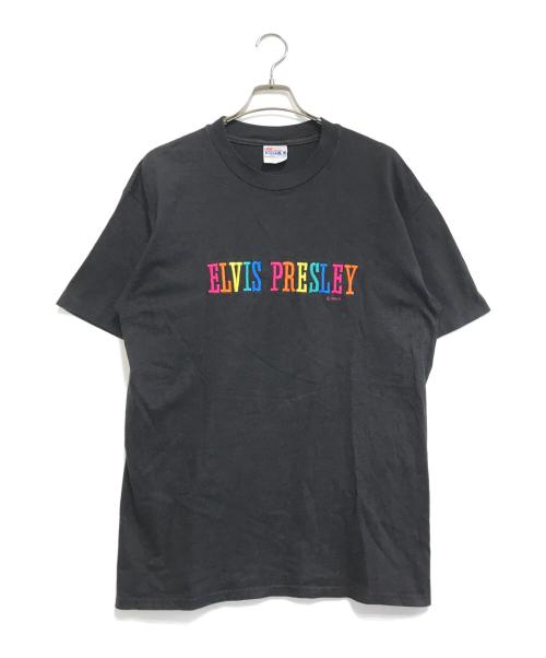 アーティストTシャツ（アーティストTシャツ）アーティストTシャツ (アーティストTシャツ) 90s ELVIS PRESLEY(エルヴィスプレスリー) Tシャツ ブラック サイズ:Lの古着・服飾アイテム