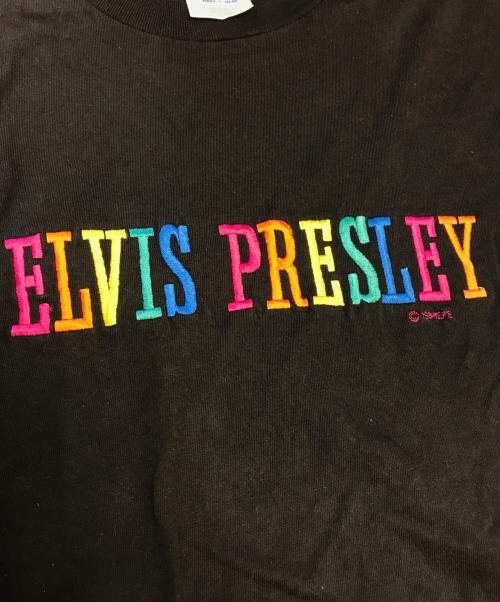 アーティストTシャツ（アーティストTシャツ）アーティストTシャツ (アーティストTシャツ) 90s ELVIS PRESLEY(エルヴィスプレスリー) Tシャツ ブラック サイズ:Lの古着・服飾アイテム