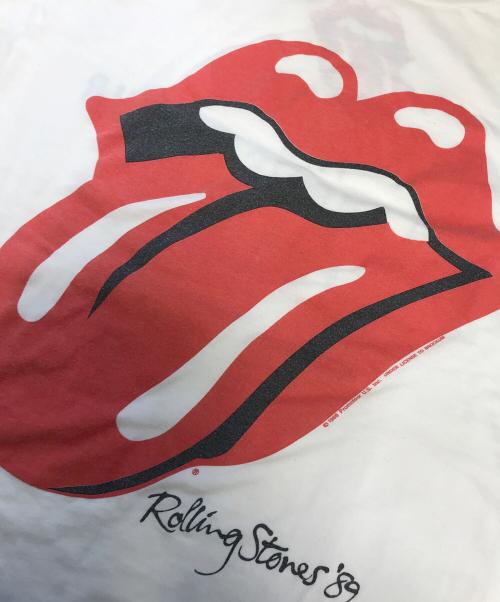 バンドTシャツ（バンドTシャツ）バンドTシャツ (バンドTシャツ) 80s Rolling Stones(ローリング・ストーンズ) バンドｔシャツ ホワイト サイズ:表記なしの古着・服飾アイテム