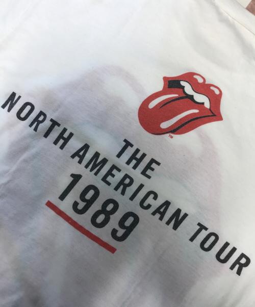 バンドTシャツ（バンドTシャツ）バンドTシャツ (バンドTシャツ) 80s Rolling Stones(ローリング・ストーンズ) バンドｔシャツ ホワイト サイズ:表記なしの古着・服飾アイテム