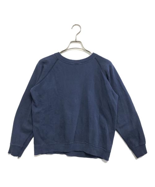 VINTAGE（ヴィンテージ）VINTAGE (ヴィンテージ) フロッキープリントスウェット ネイビー サイズ:表記なしの古着・服飾アイテム