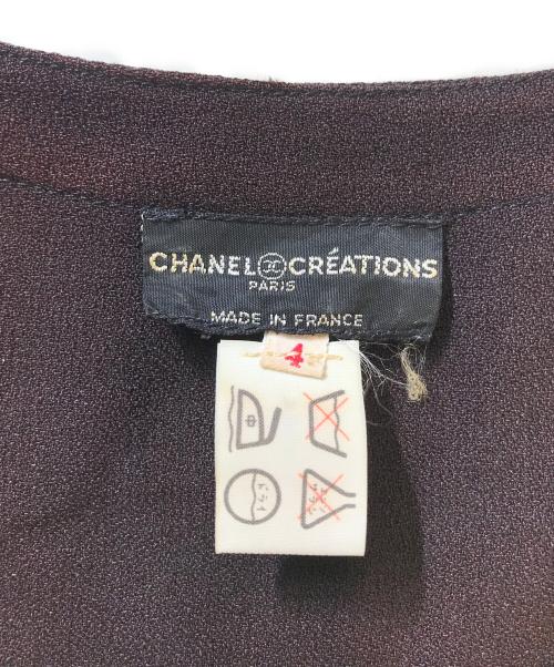CHANEL（シャネル）CHANEL (シャネル) 半袖ワンピース ブラック サイズ:4の古着・服飾アイテム