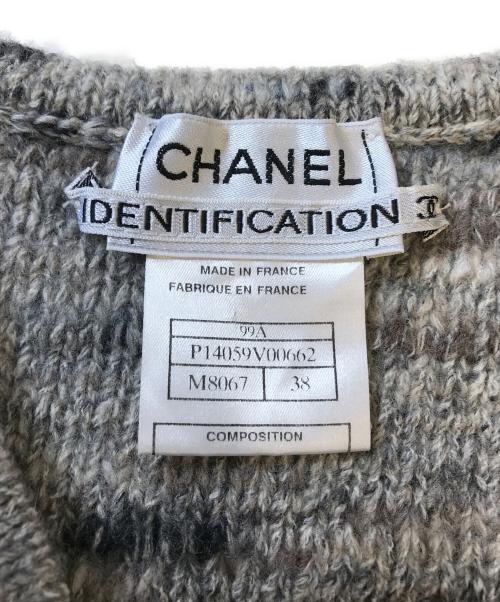 CHANEL（シャネル）CHANEL (シャネル) ニットベスト グレー サイズ:38の古着・服飾アイテム